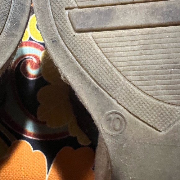 Mia 2 black leather platform espadrille wedges size 10 - Picture 10 of 10